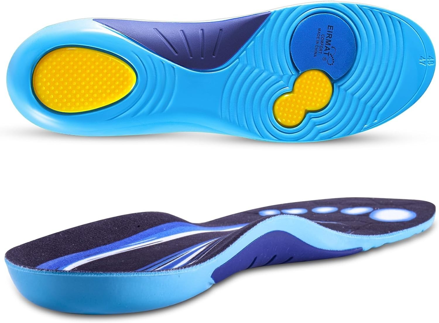 Orthotic Inserts for Foot Pain Relief – Anti-Slip High Arch Arch Support Insoles