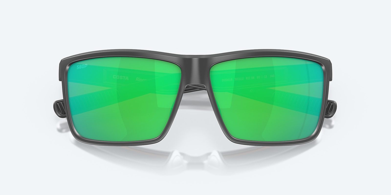 COSTA DEL MAR RINCONCITO MATTE GRAY GREEN MIRROR 580P POLARIZED 60 mm SUNGLASSES