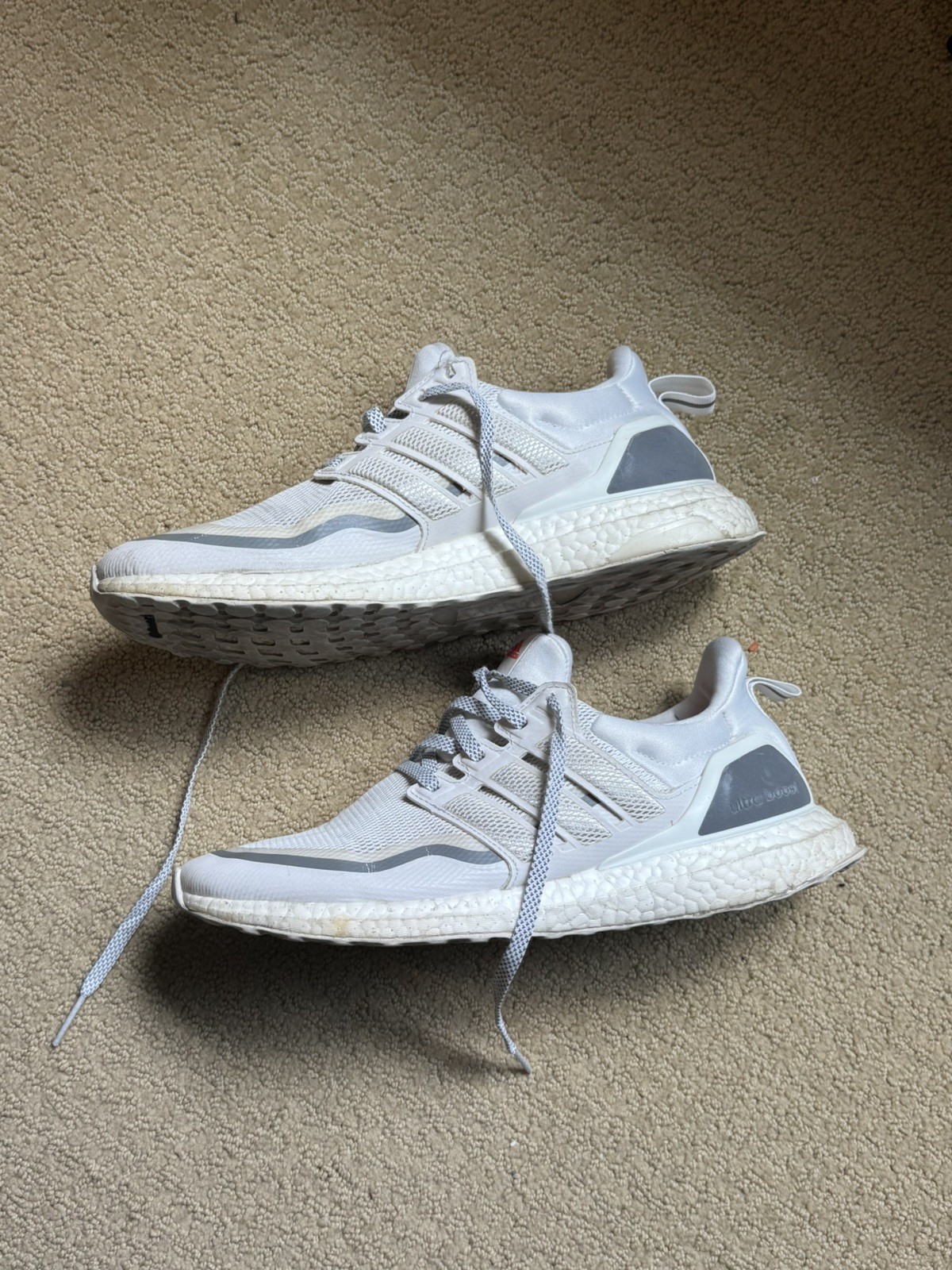 Adidas Ultraboost White Reflective Men’s Shoes 9.5