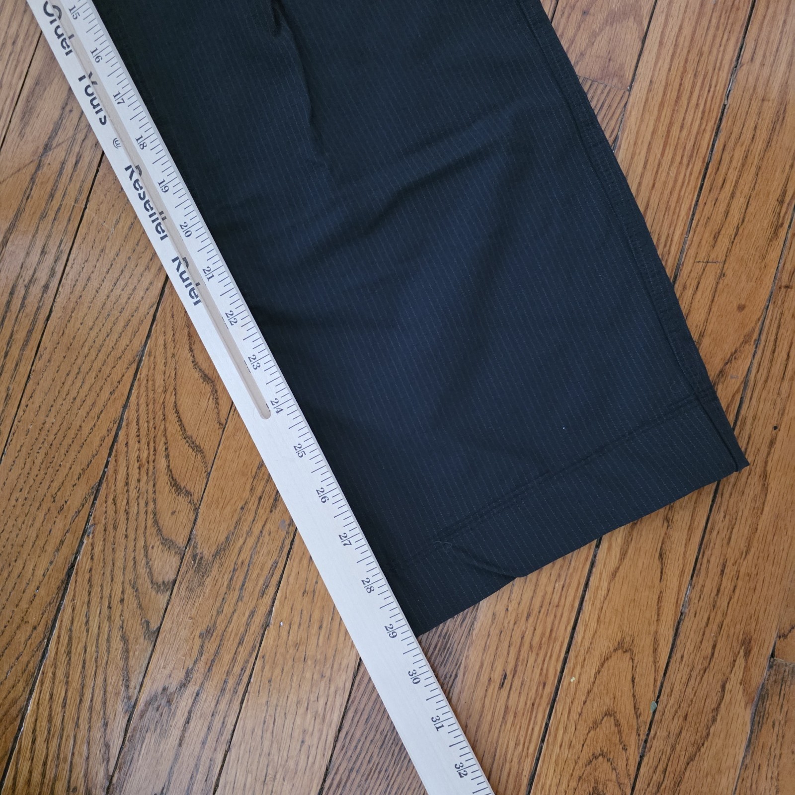 Lululemon Pants Mens Size 32 Black Pinstripe Slate Work To Play Performance Gym