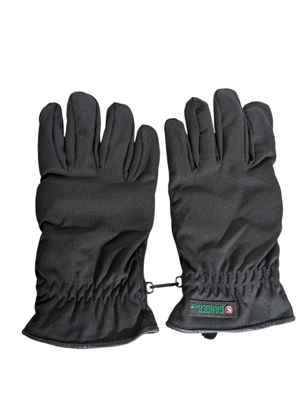 Gander Mountain Gloves Black Mens Large Faux Leather Nylon