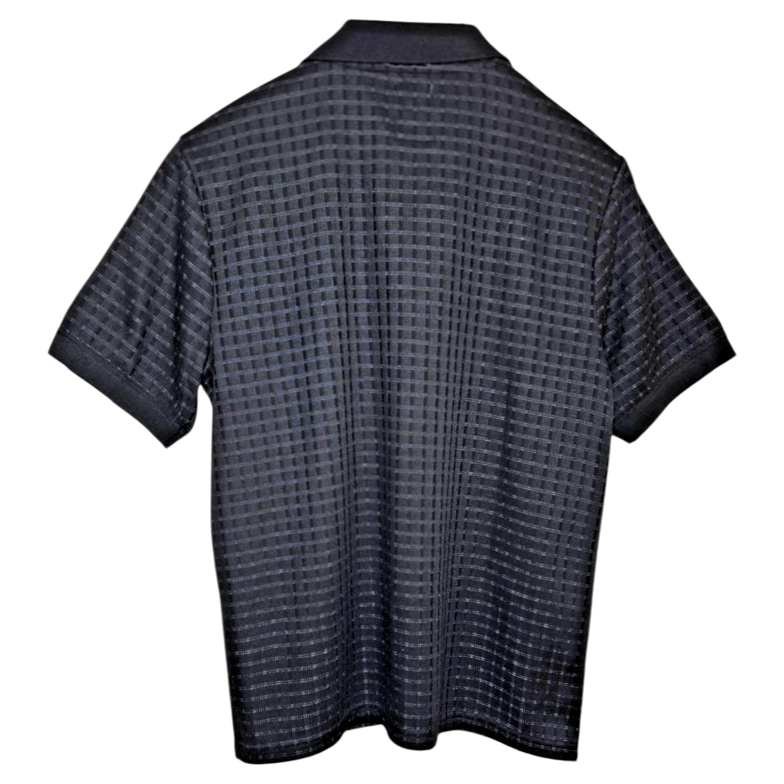 Buffalo David Bitton Polo Shirt Mens Size M Blue Short Sleeve Collared Polyester