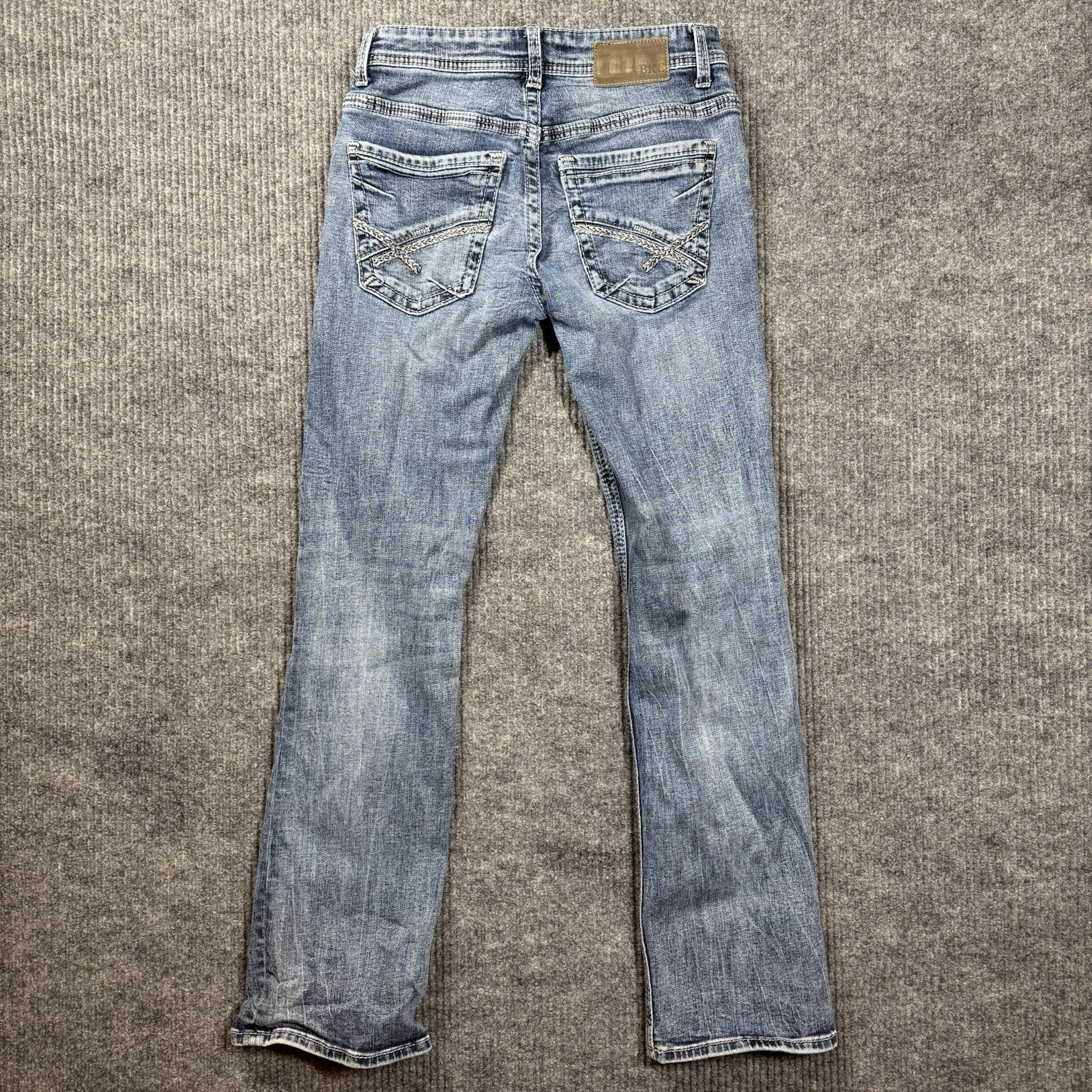 BKE Aiden Jeans Mens 28×32 Blue Straight Leg Stretch Denim Medium Wash Repreve