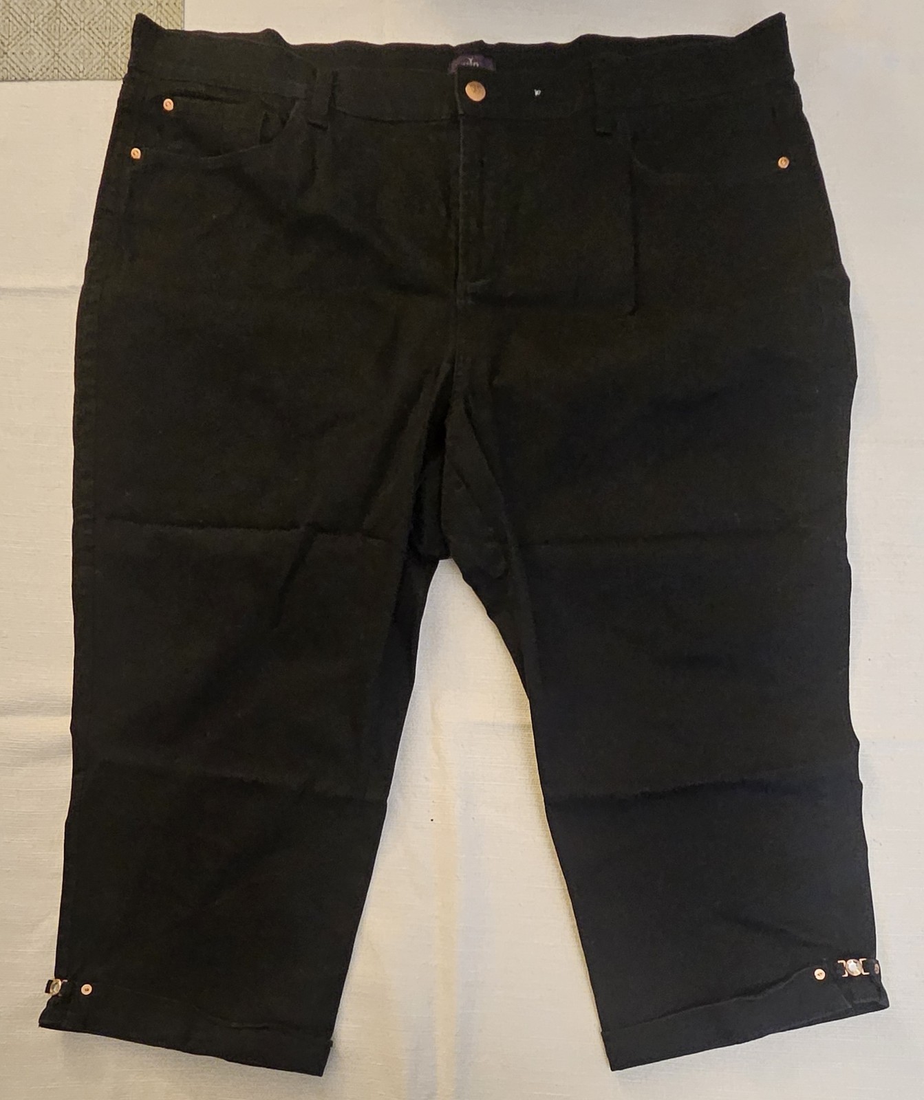 NYDJ Jeans Womens 22W Black Lift & Tuck Tech Style#W77N98DT Pre-Owned:Excellent