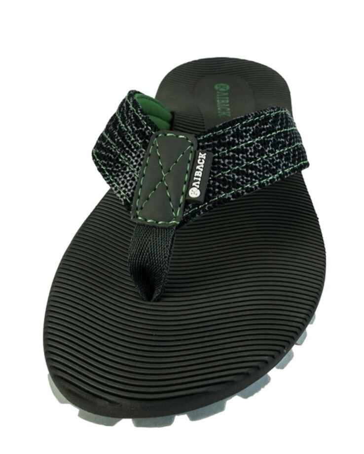 Kaiback Wave Sport Men’s Flip Flop Sandals with Tough Tread Size 8 Green NWT