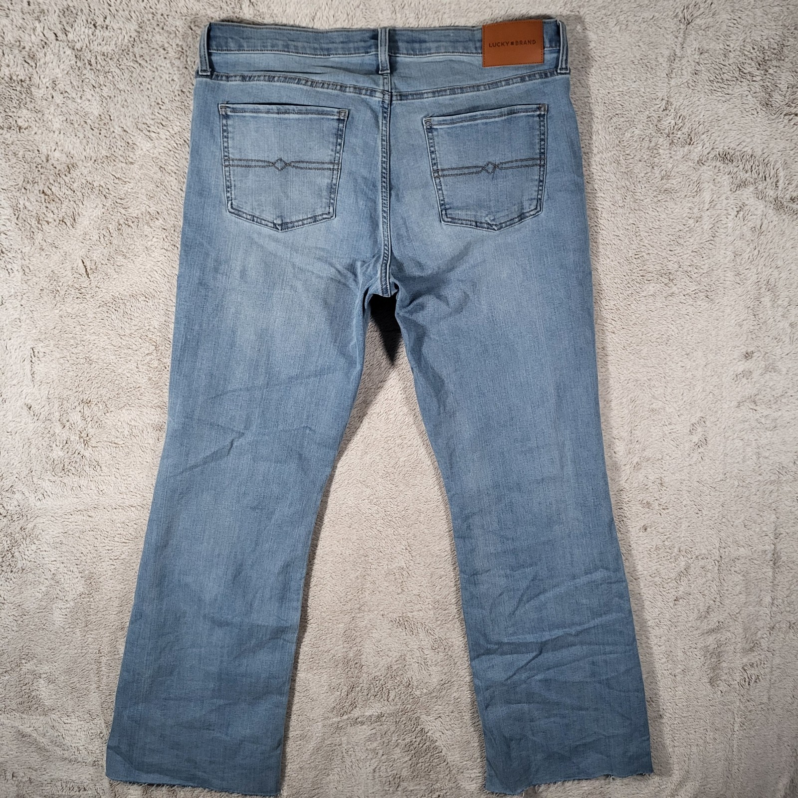 Lucky Brand Sweet Mid Rise Boot Jeans Womens 14/32 Blue Light Wash Stretch Denim