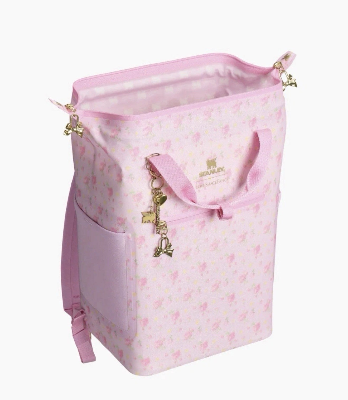 new Stanley 1913 x LoveShackFancy All Day Madeleine Mini Cooler Backpack 20 Can