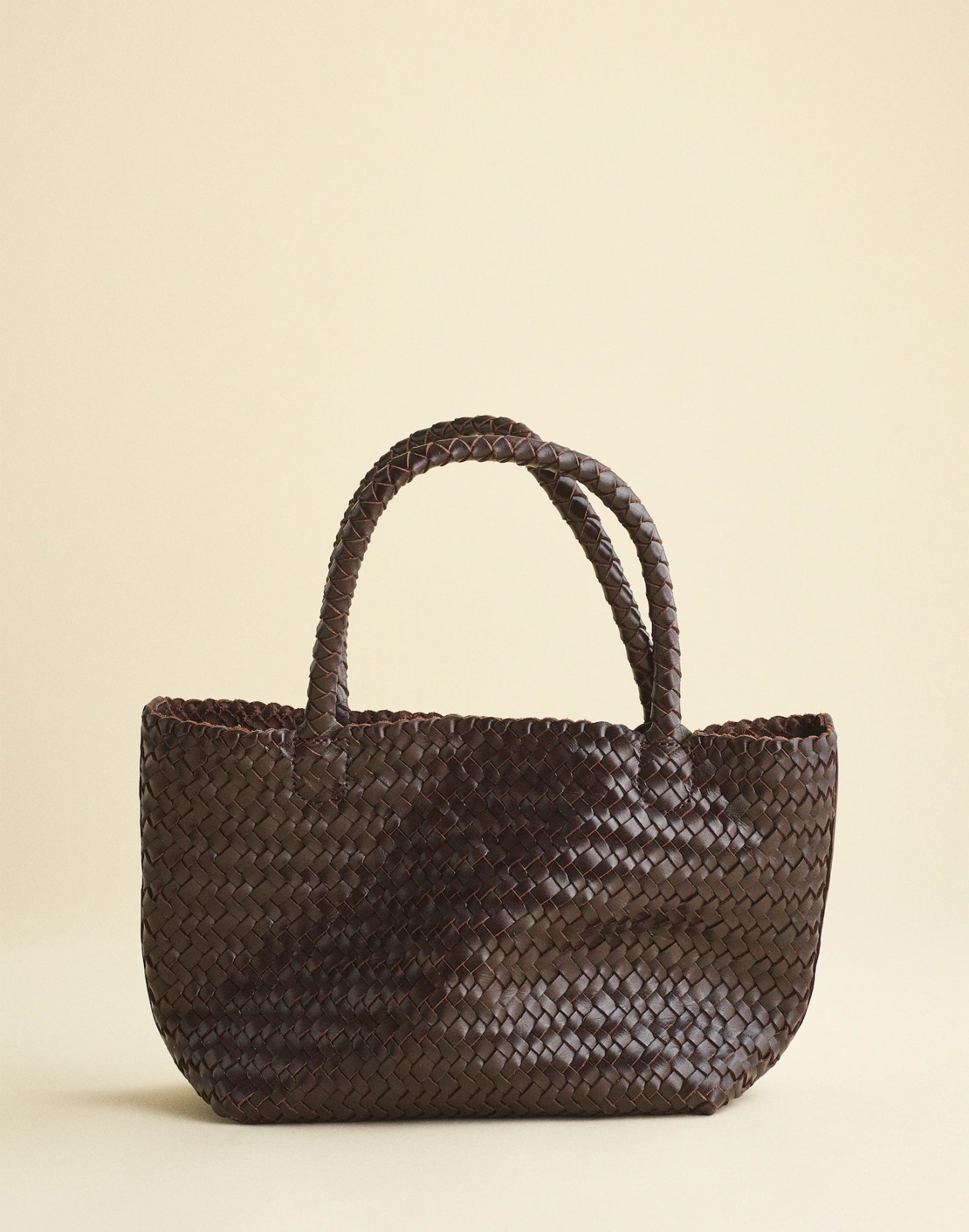 Madewell The Signature Woven Mini Tote Leather Bag