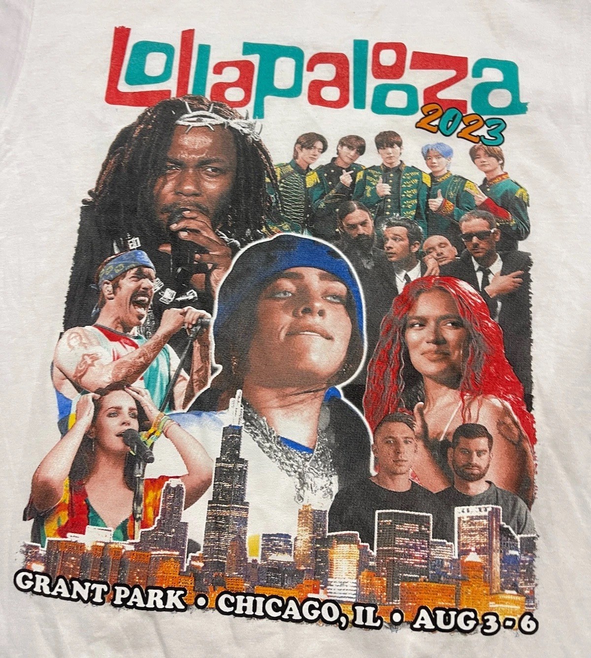 Lollapalooza 2023 Tour T-shirt Size M