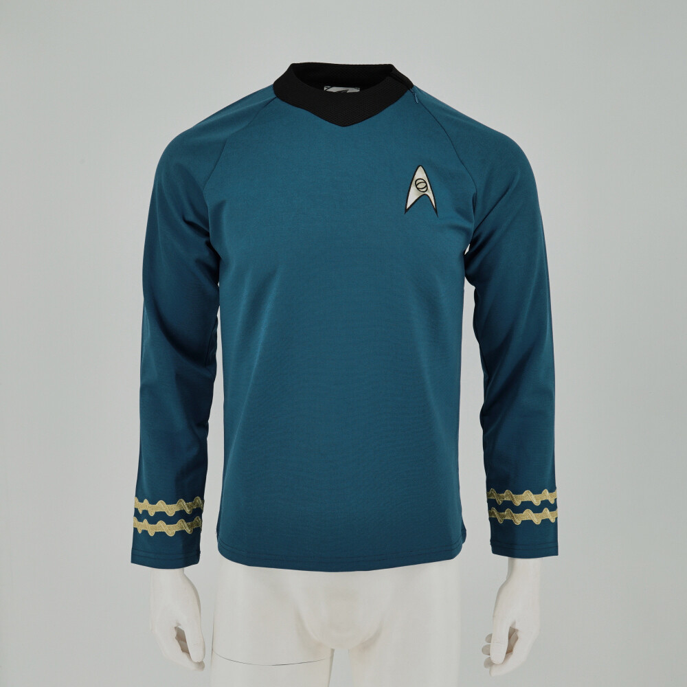 Cosplay The Original Series Kirk Gold Spock Blue Red Shirt TOS Starfleet Uniform