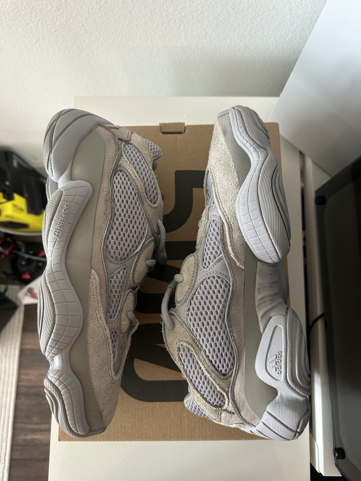 adidas Yeezy 500 Stone Salt Men’s Low Top Mesh Lace-Up Gray IE4783 2024