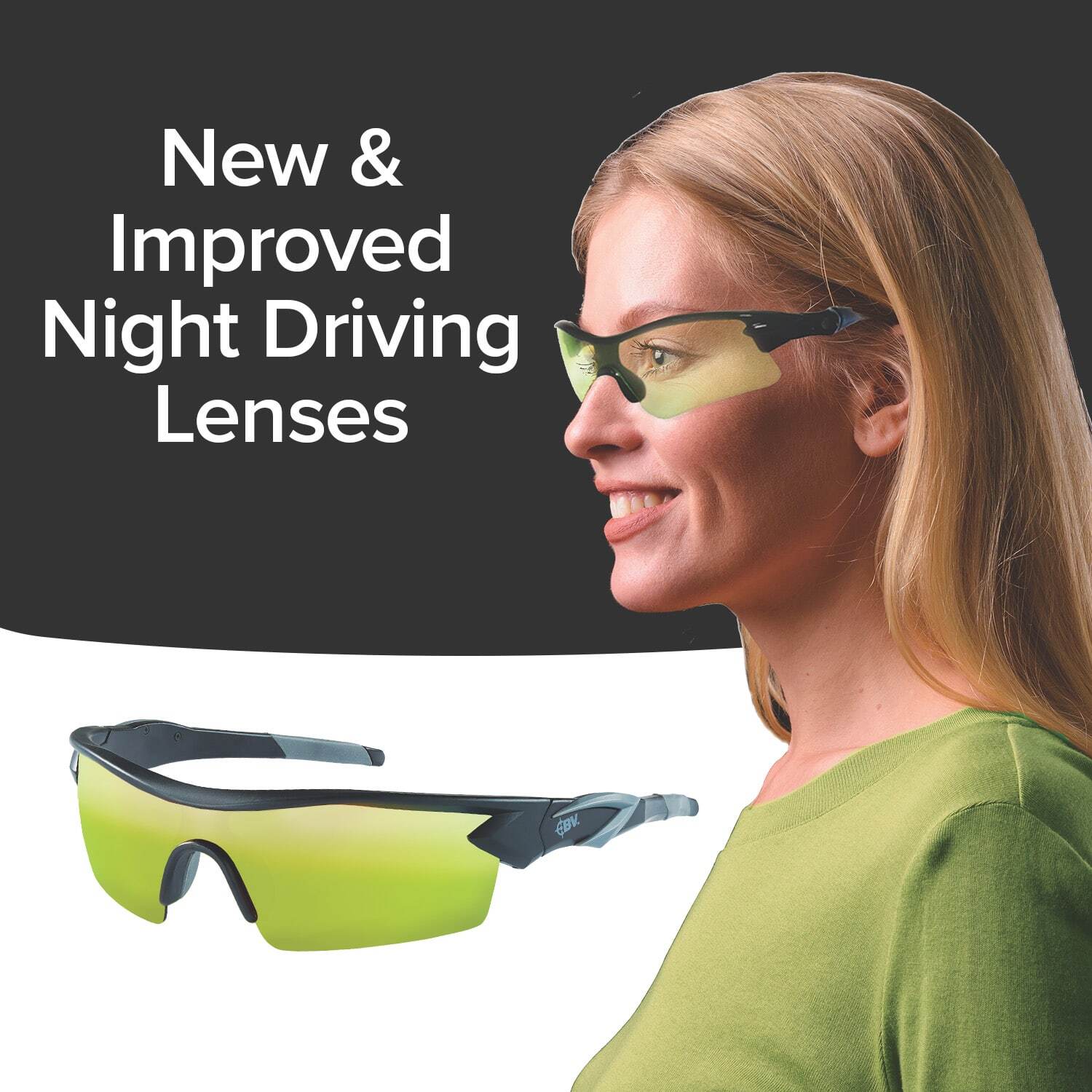 As Seen On TV Battlevision Night Vision Glasses for Driving by BulbHead