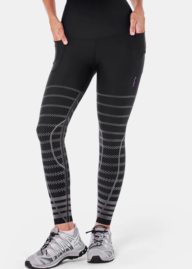 Fanka Body Sculpt Leggings Black /frost Gray Size S