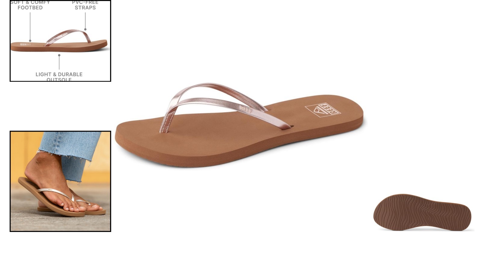 Reef Bliss Nights Womens Sandals Copper Size 9