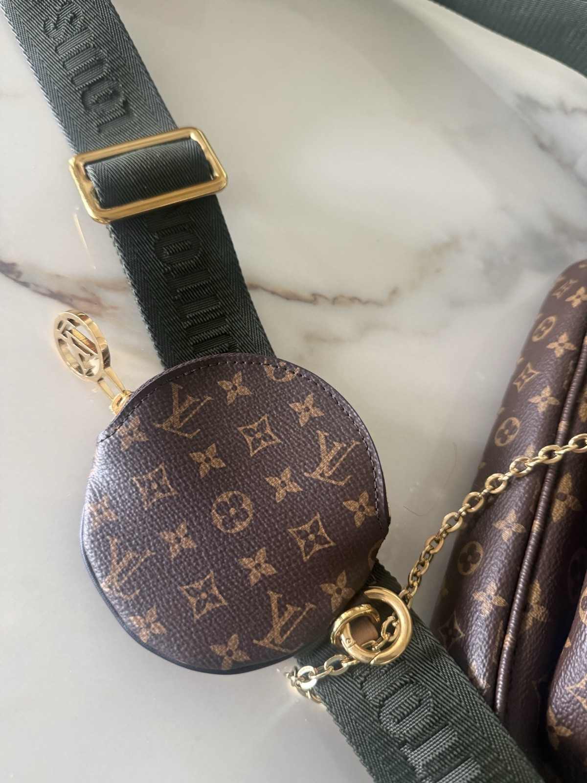Louis Vuitton Multi Pochette Accessories Monogram Brown Crossbody Bag