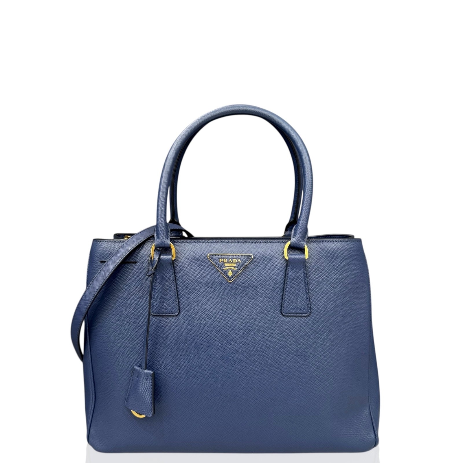 Prada Galleria Tote Blue Saffiano Calfskin (ws012626a9)
