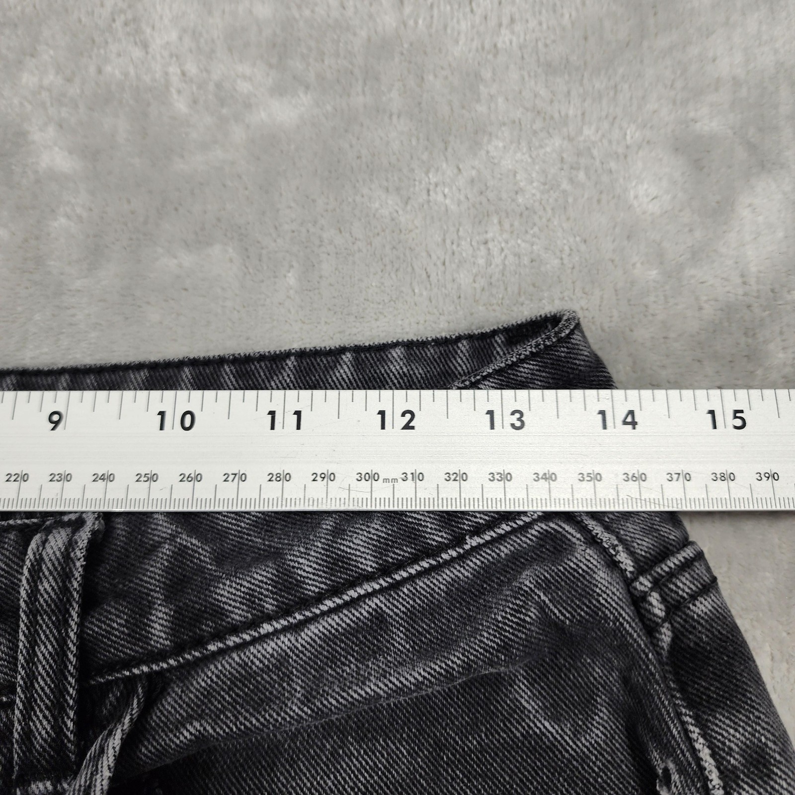 PrettyLittleThing Jeans Womens 6 Gray Denim Boyfriend Tapered Relaxed Distressed