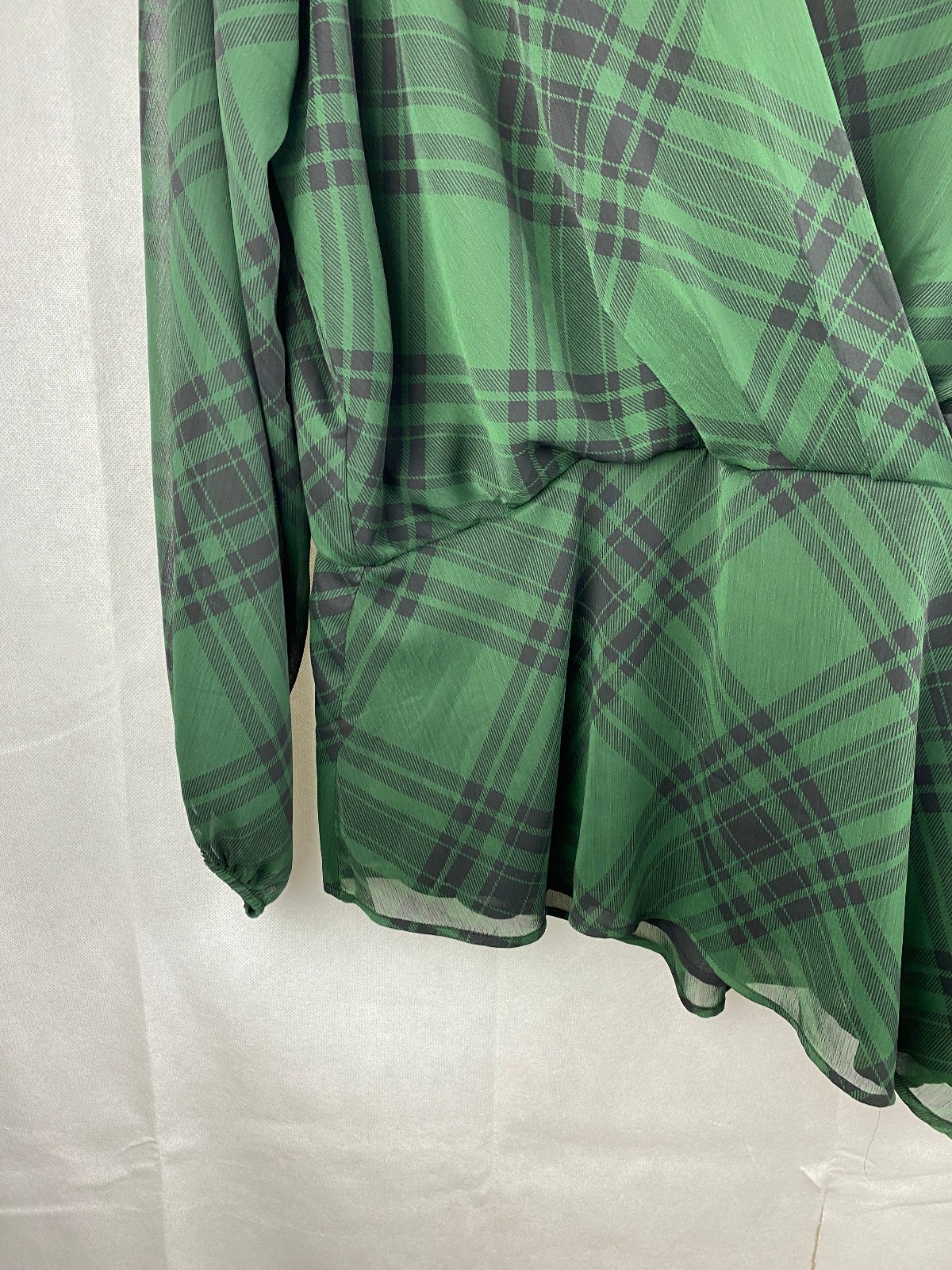 Next Blouse UK 16 Dark Green Long Sleeve Office Work
