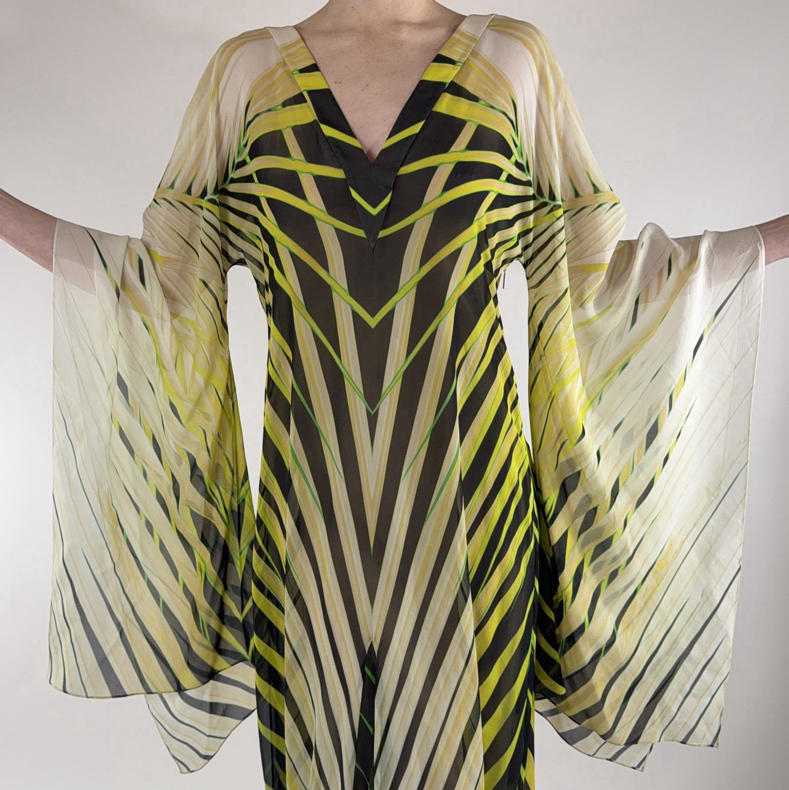 Roberto Cavalli SS 2015 Rare Silk Maxi Dress IT 42 / S-M