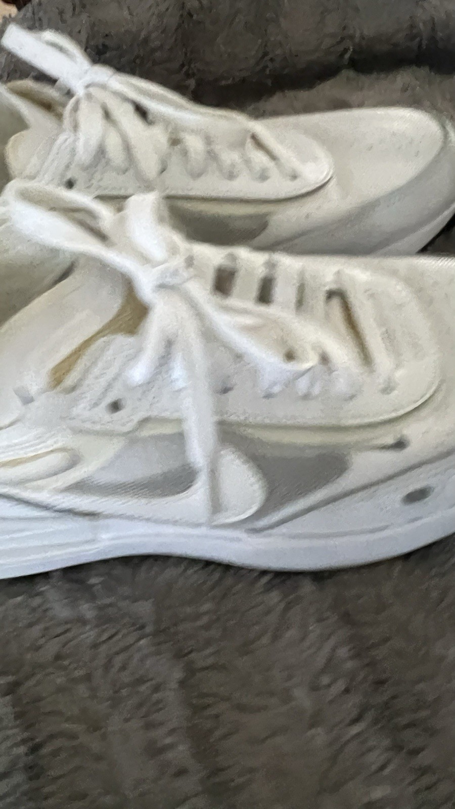 Nike NSW WFFL 1 White Leather Mesh Lace Up Low Top Athletic Sneakers