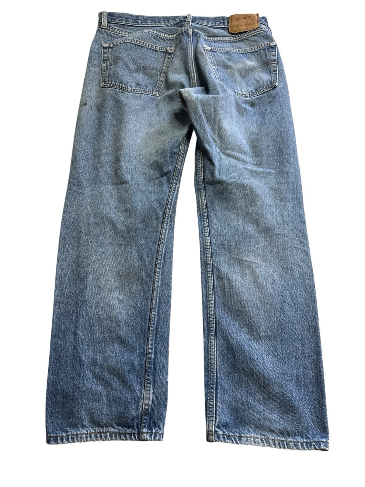 Vintage Levi’s 501 Blue 90s USA Button Fly 1990s Men’s 501xx 36X29 Distressed