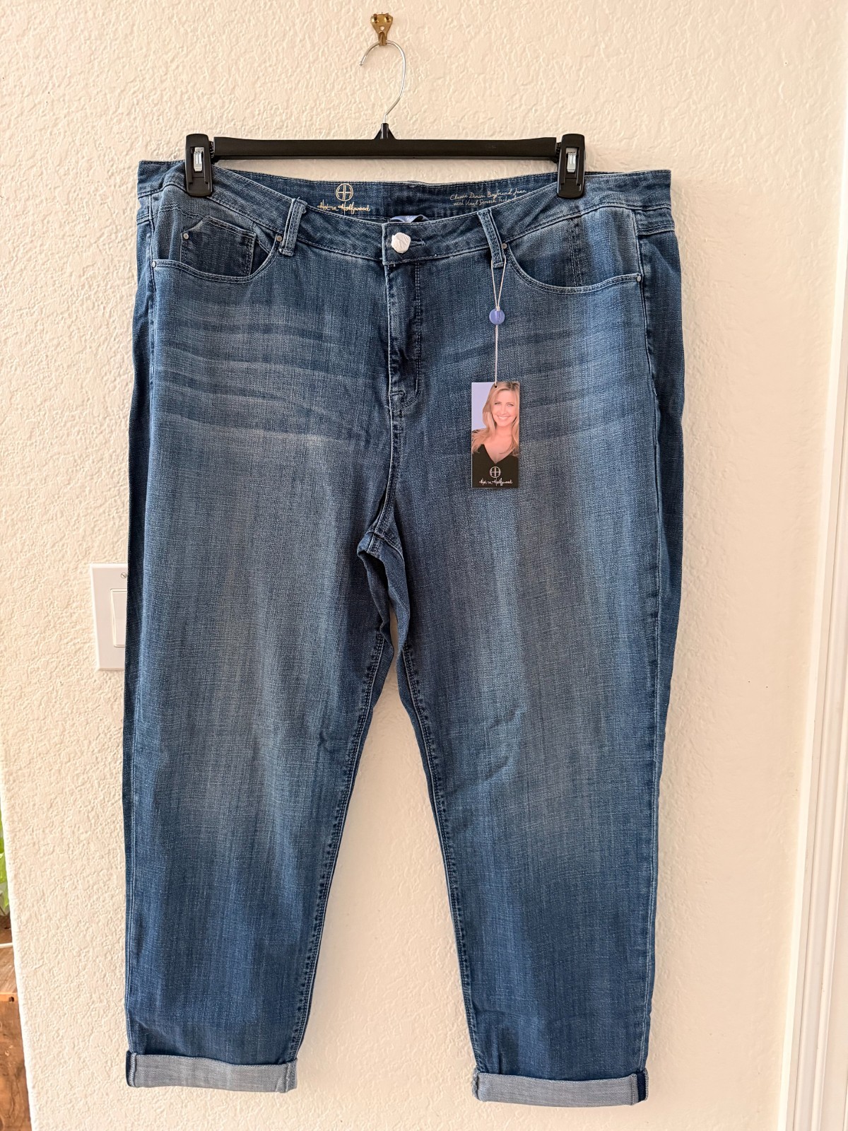 Women’s Jeans, NWT, Hot in Hollywood, Classic Boyfriend Jeans, Size 22W