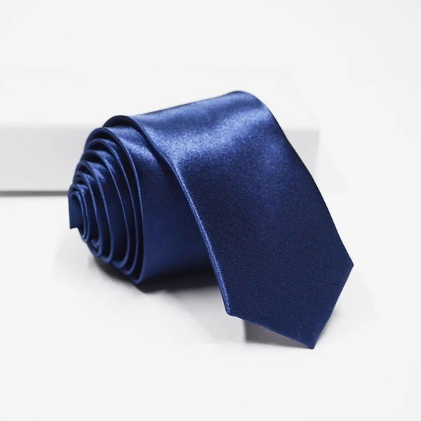Solid Color Skinny Tie Slim Necktie for Men(5 cm)