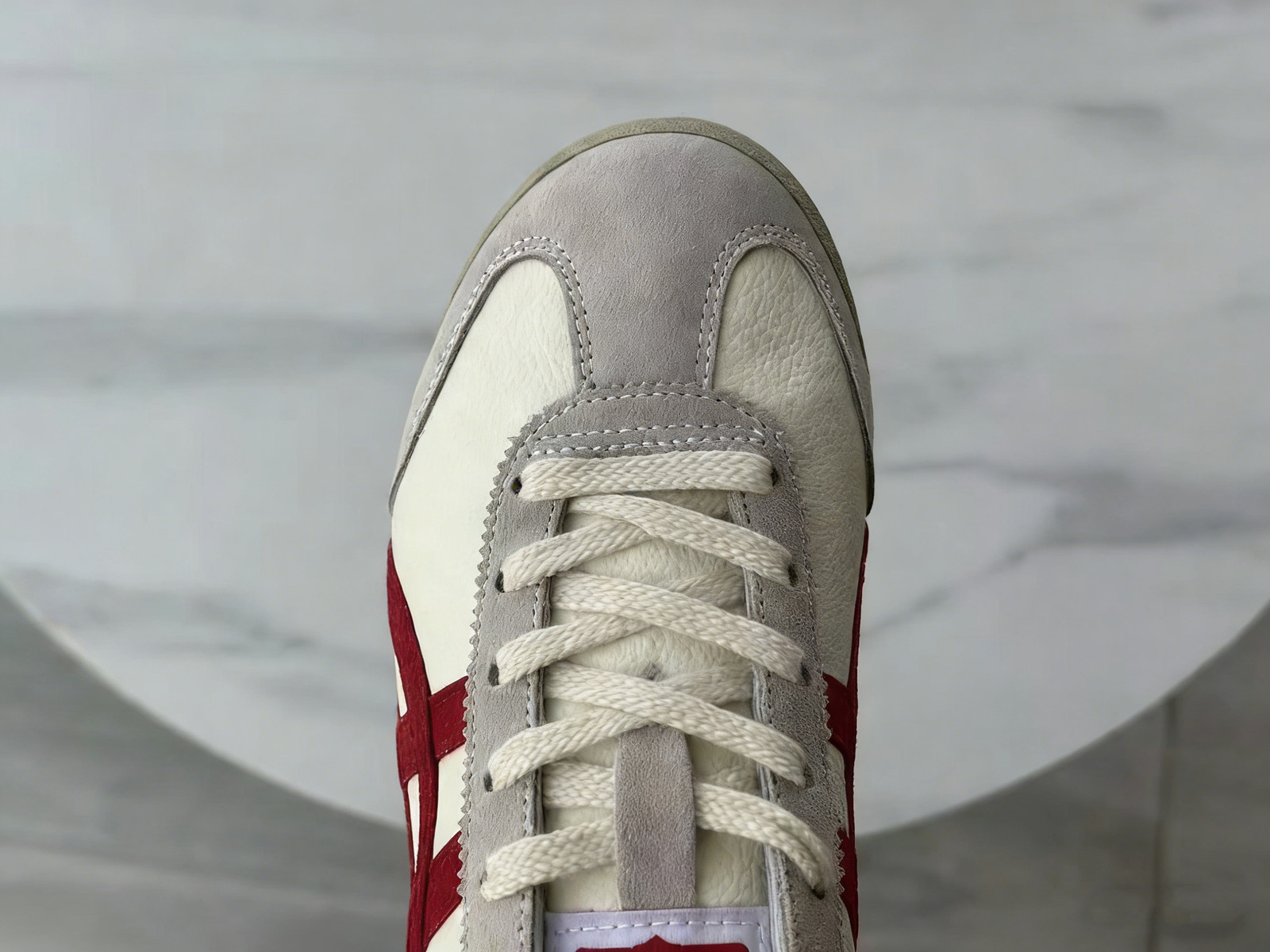 2025 Onitsuka Tiger Mexico 66 Classic Unisex Shoes Beige/Red Vintage Sneakers