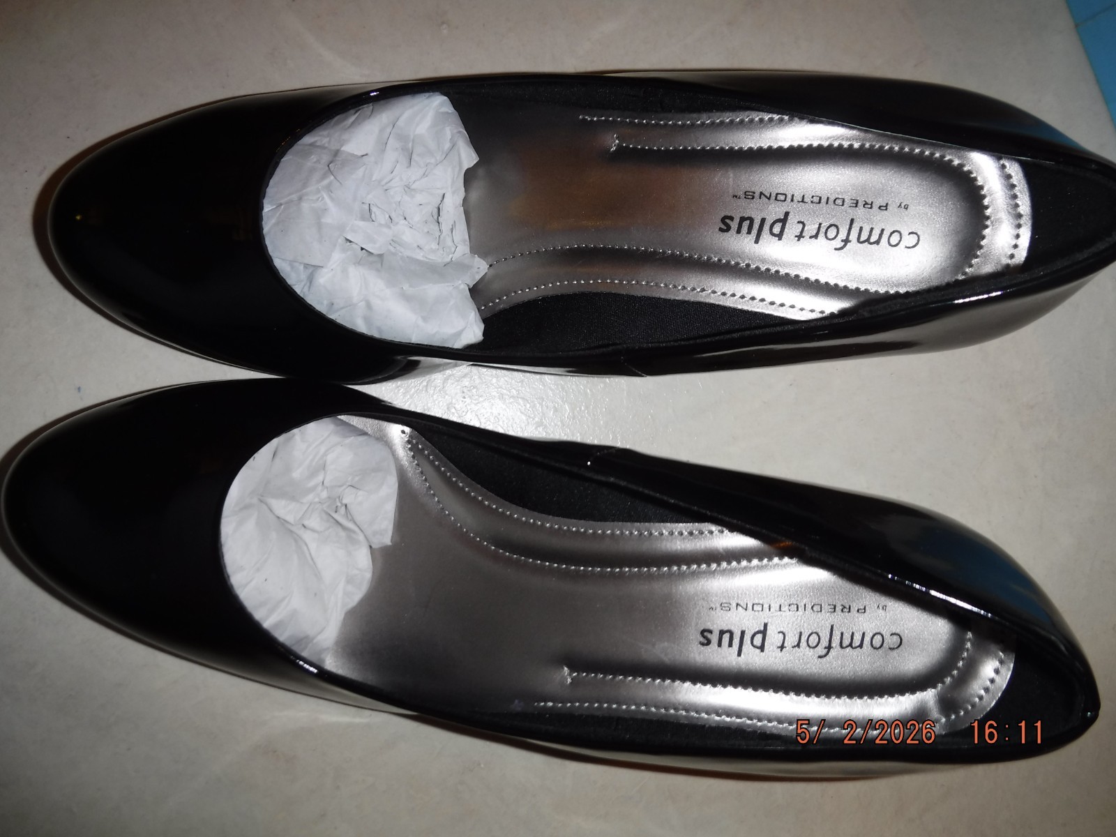 COMFORT PLUS PREDICTIONS SIZE 12W KARMEN BLACK WOMEN’S HIGH HEEL SHOES NEW w/BOX