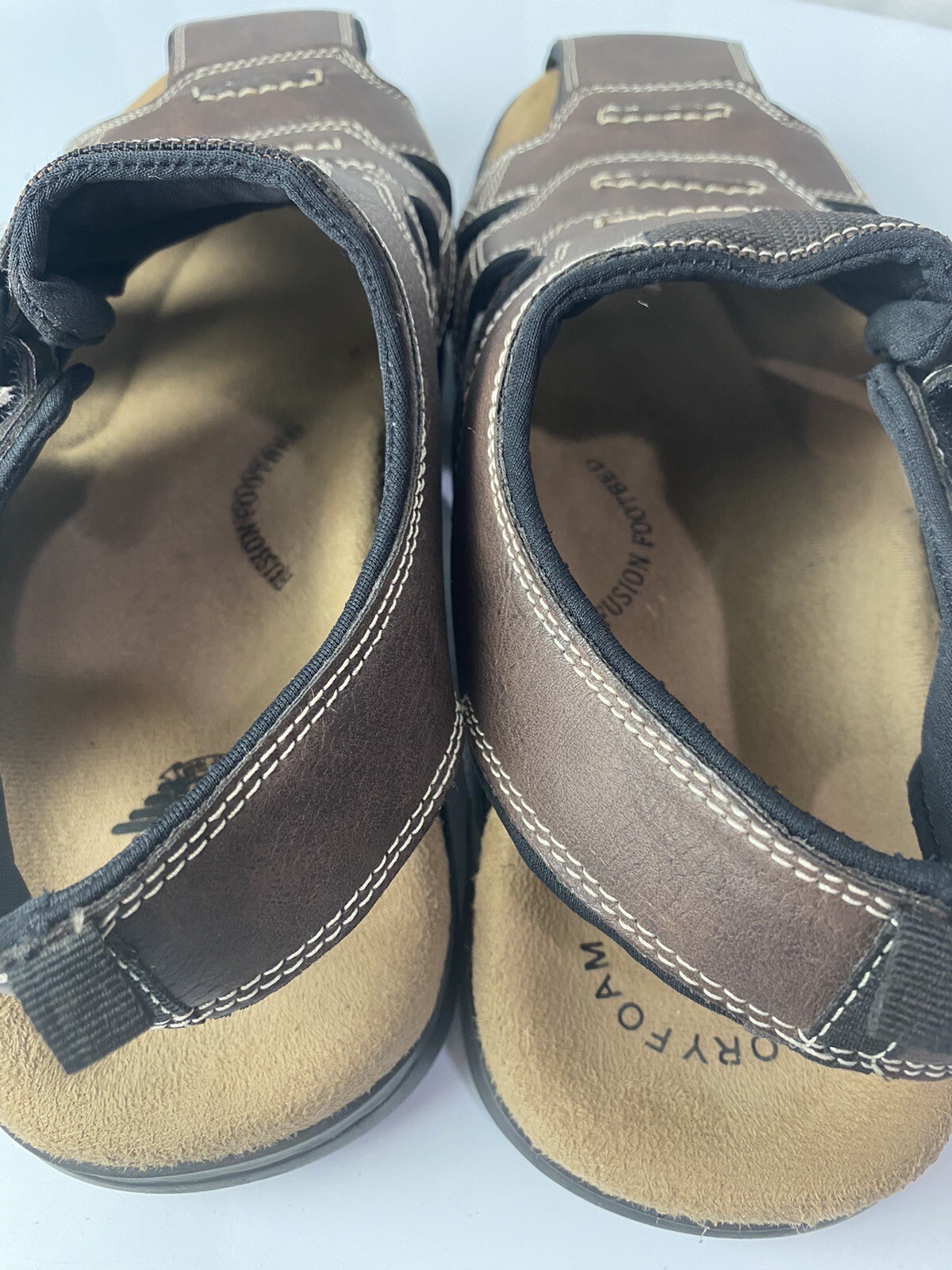 Dockers Mens 12M Searose Strap Sandals Brown Outdoor Fisherman Casual Comfort