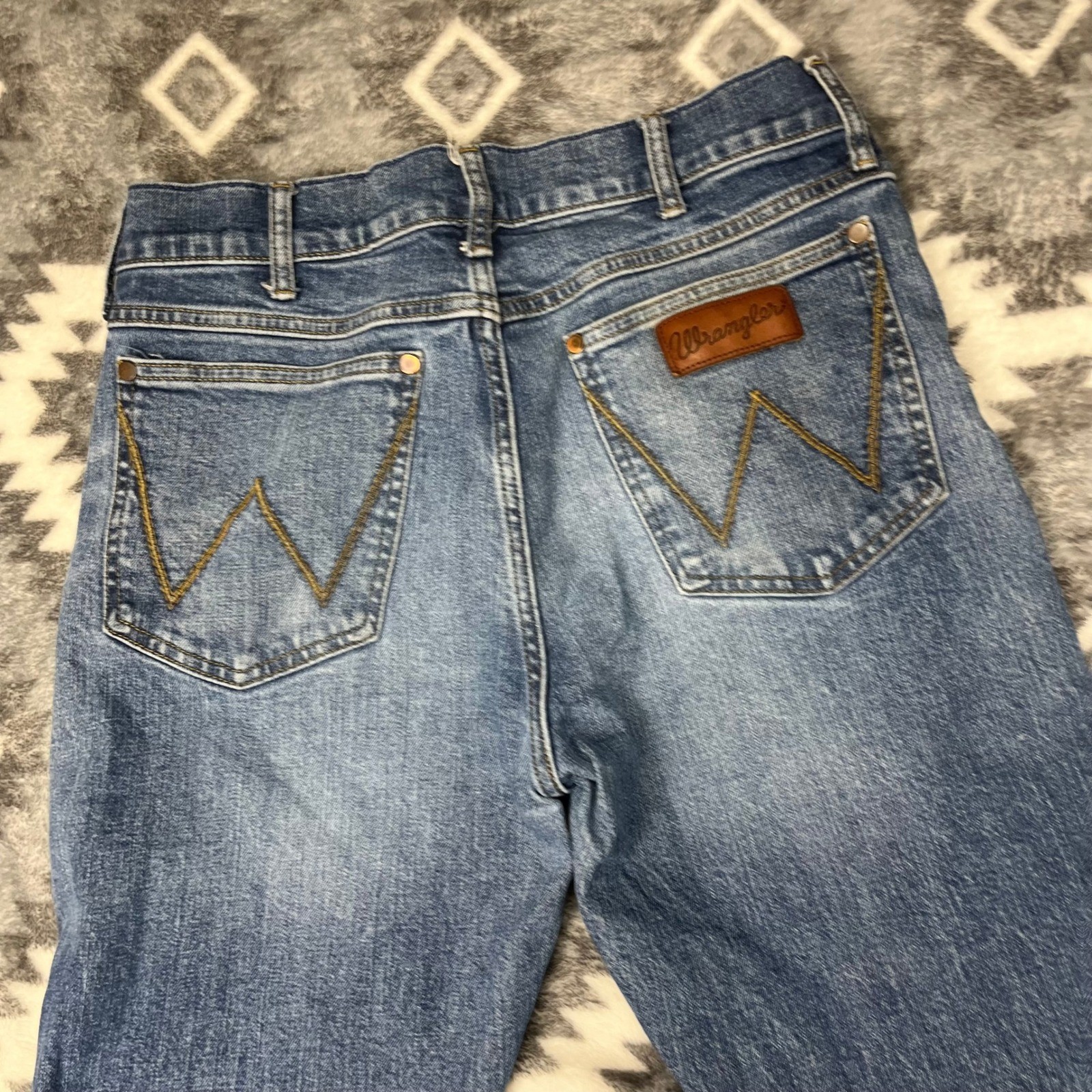 Wrangler Retro Slim Boot Jeans Mens 32×34 Medium Wash Blue Denim 112353227