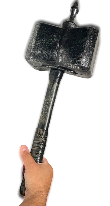 23″ MEDIEVAL WAR HEAD HAMMER Jumbo Thor Costume Weapon Prop Viking Battle Mallet
