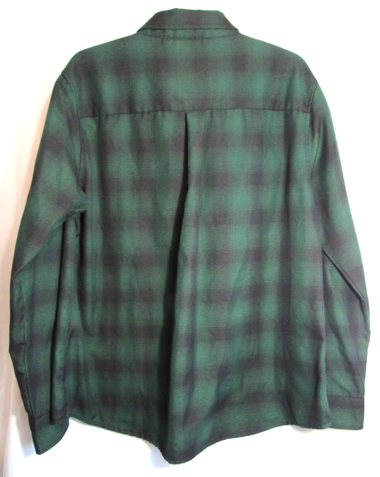 Dixxon Absinthe Green Plaid Flannel Long Sleeve Snap Down Shirt Size 2X EUC