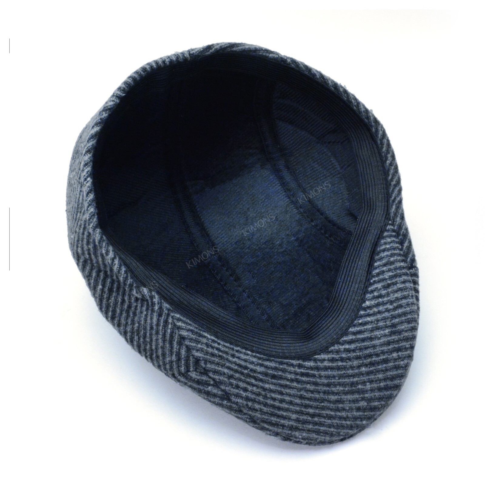 Cotton Wool Herringbone Newsboy Gatsby Cap Ivy Hat Golf Mens Flat Cabbie Stripe