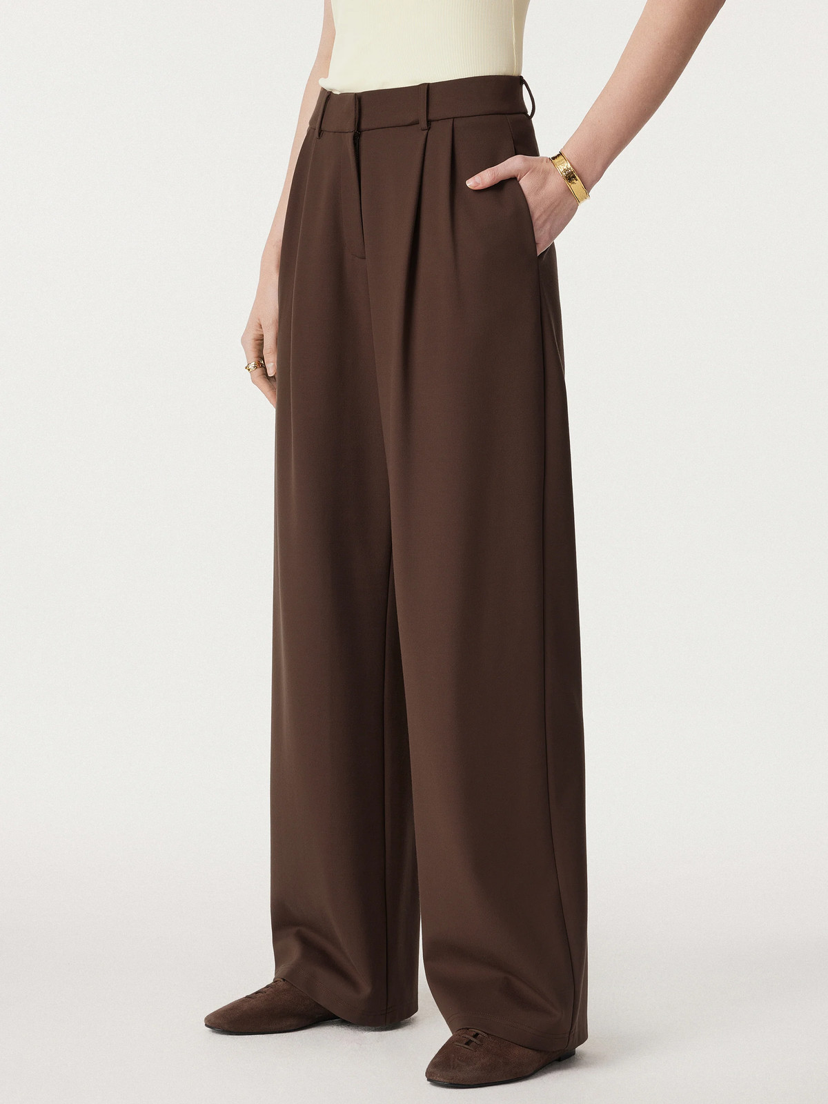 Breezy Wide Leg Pant with Pockets-OGLmove|118840