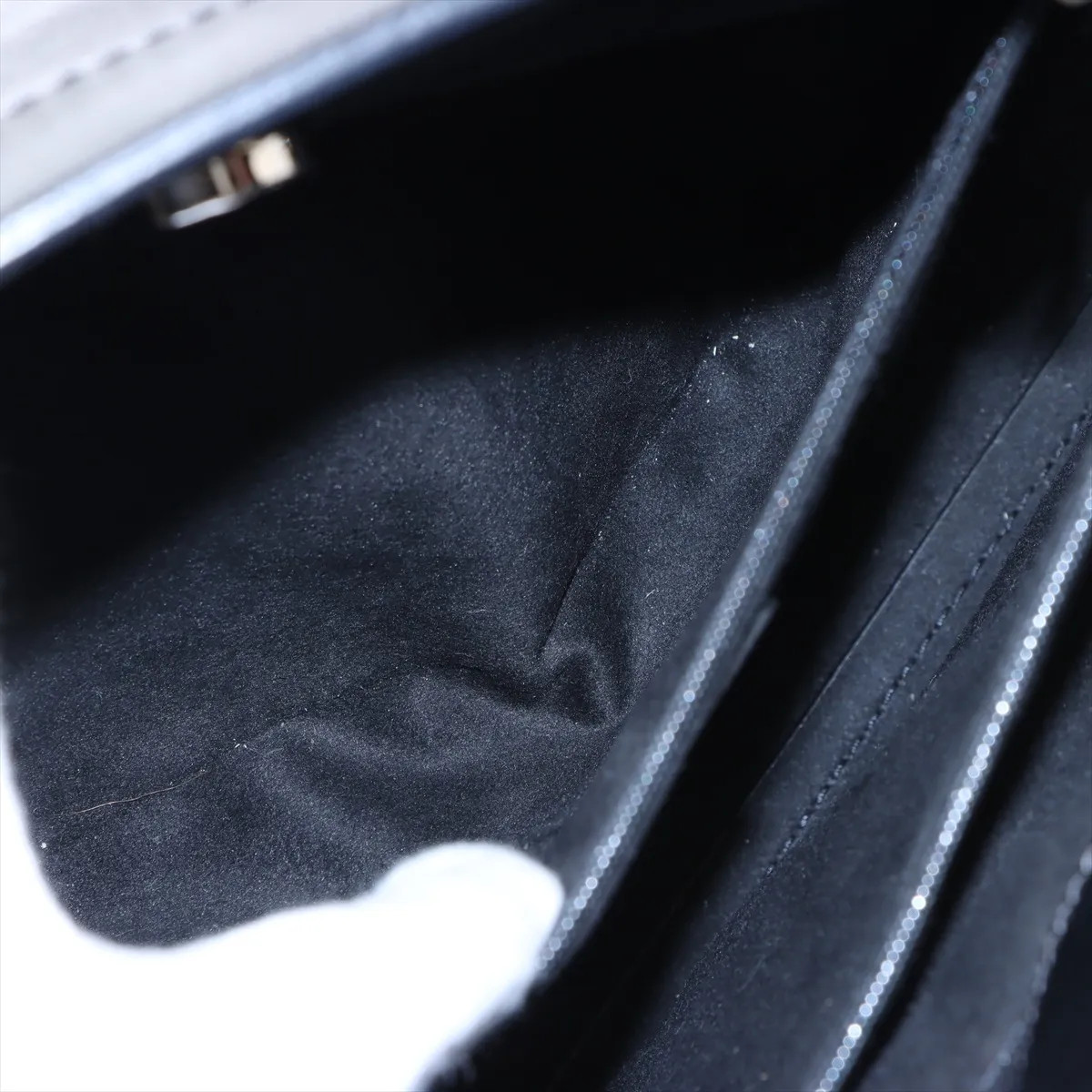 Chanel Deauville GM leather x studs 2 Way Tote Bag Black Silver Metal Fittings 2