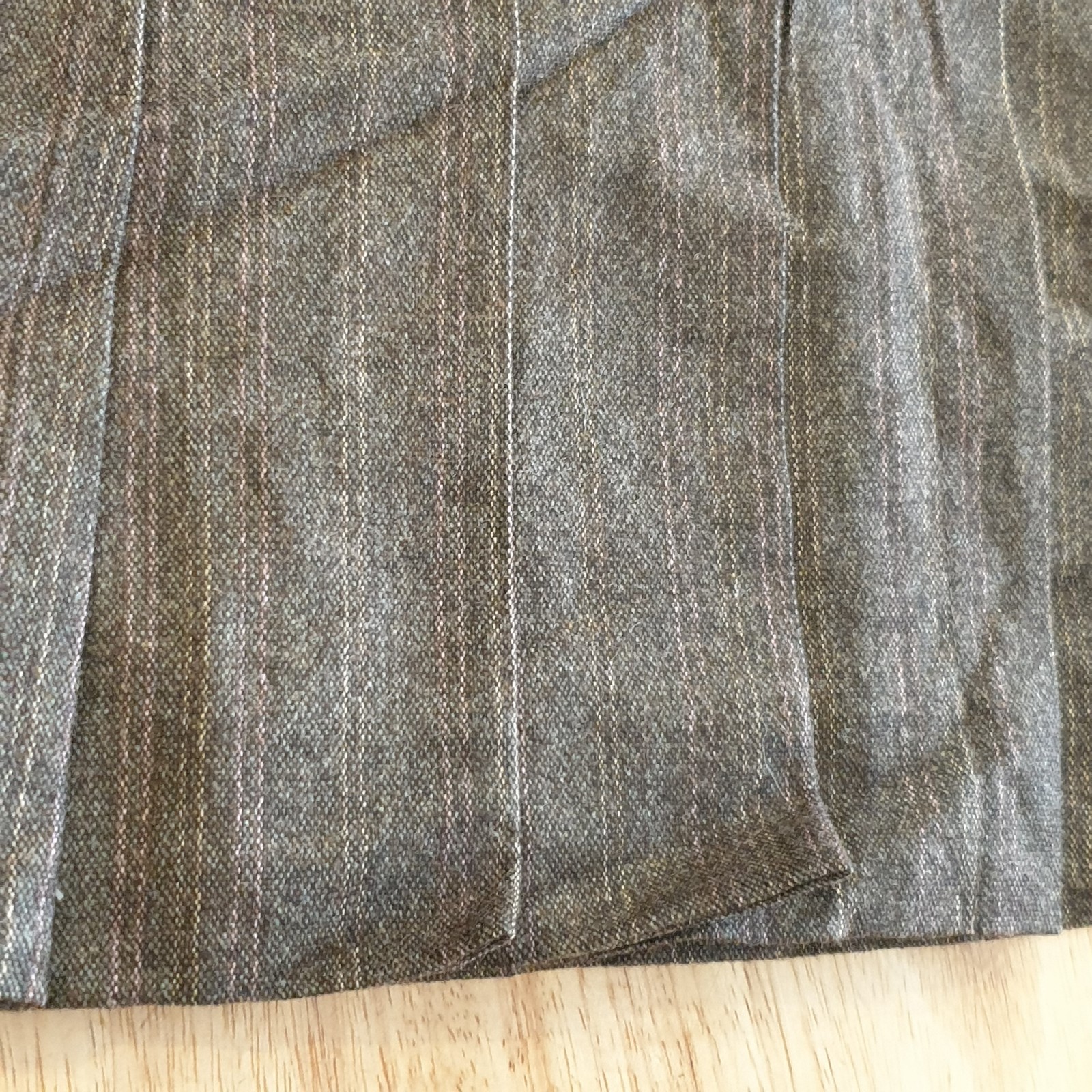 PER UNA Skirt Ladies 16 Wrap Kilt Wool Mini Short Grey Stone Buckle Lined BNWT