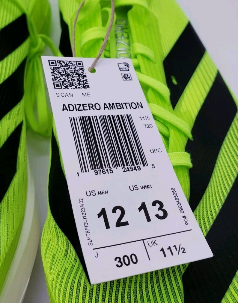 Adidas Adizero Ambition Lucid Lemon Track & Field Spikes IH5798 Men’s Size 12