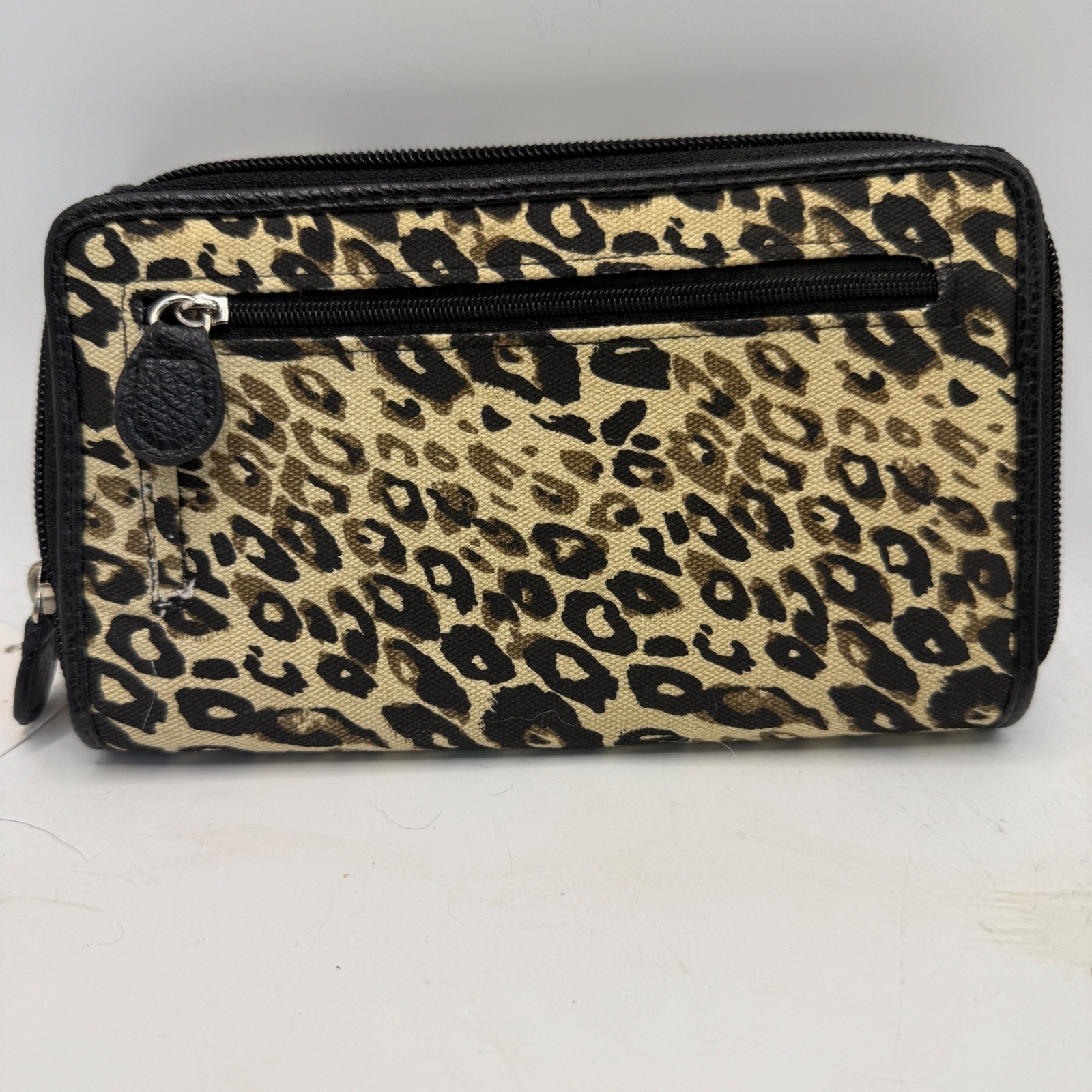 Croft & Barrow Leopard Print Clutch Organizer Wallet New Animal Print 41B475/99K