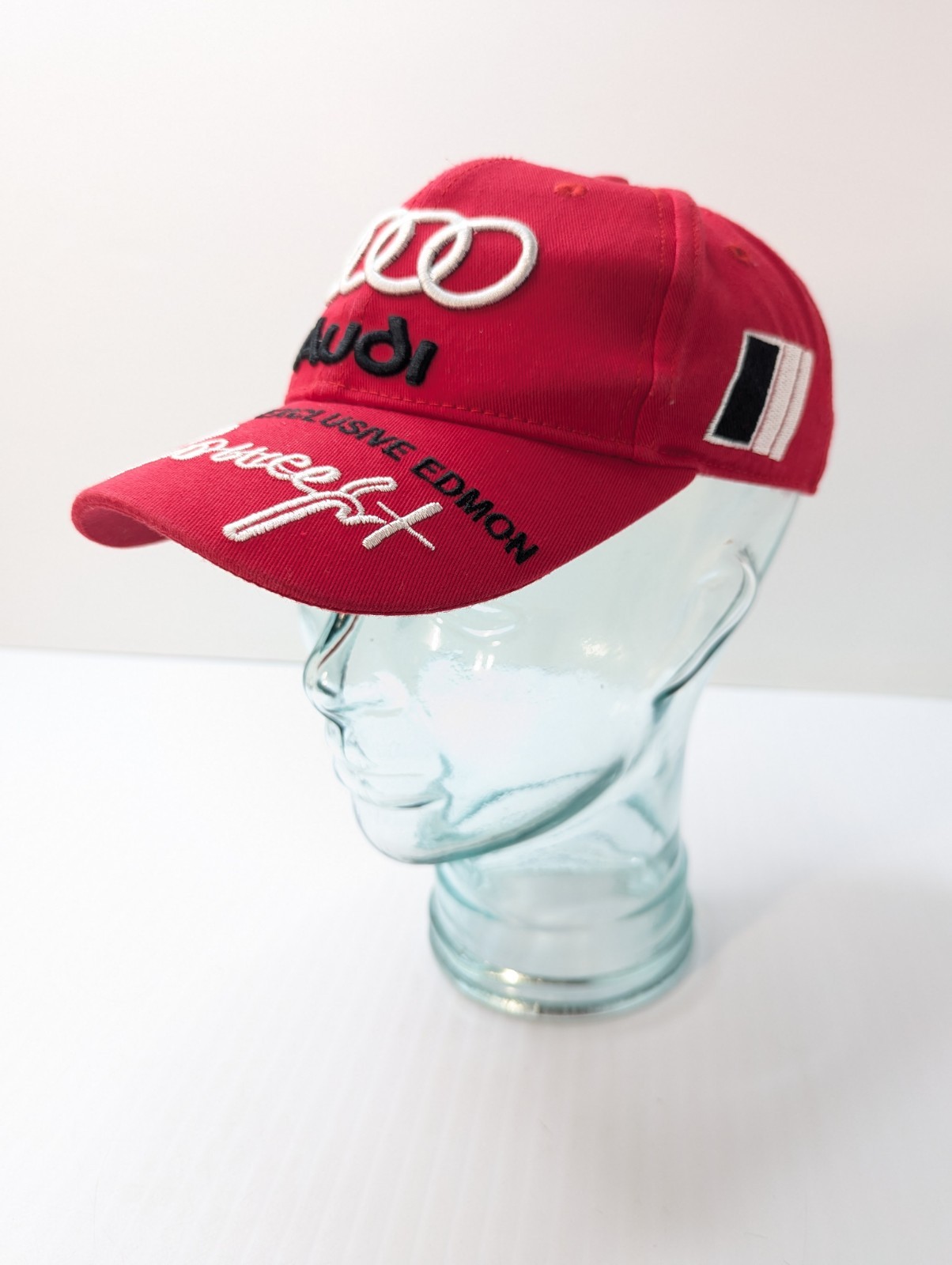 Genuine Audi Hat Exclusive Edmon Concept Adjustable Red Cap Buckle Strap Back