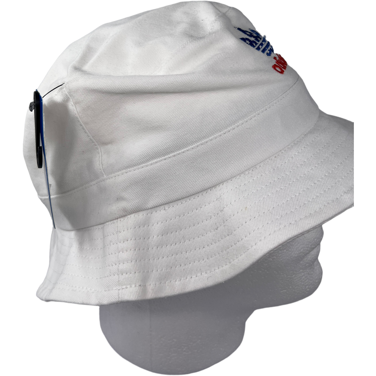 Adidas Americana Bucket Hat White Red Blue Stars Trefoil Logo New One Size