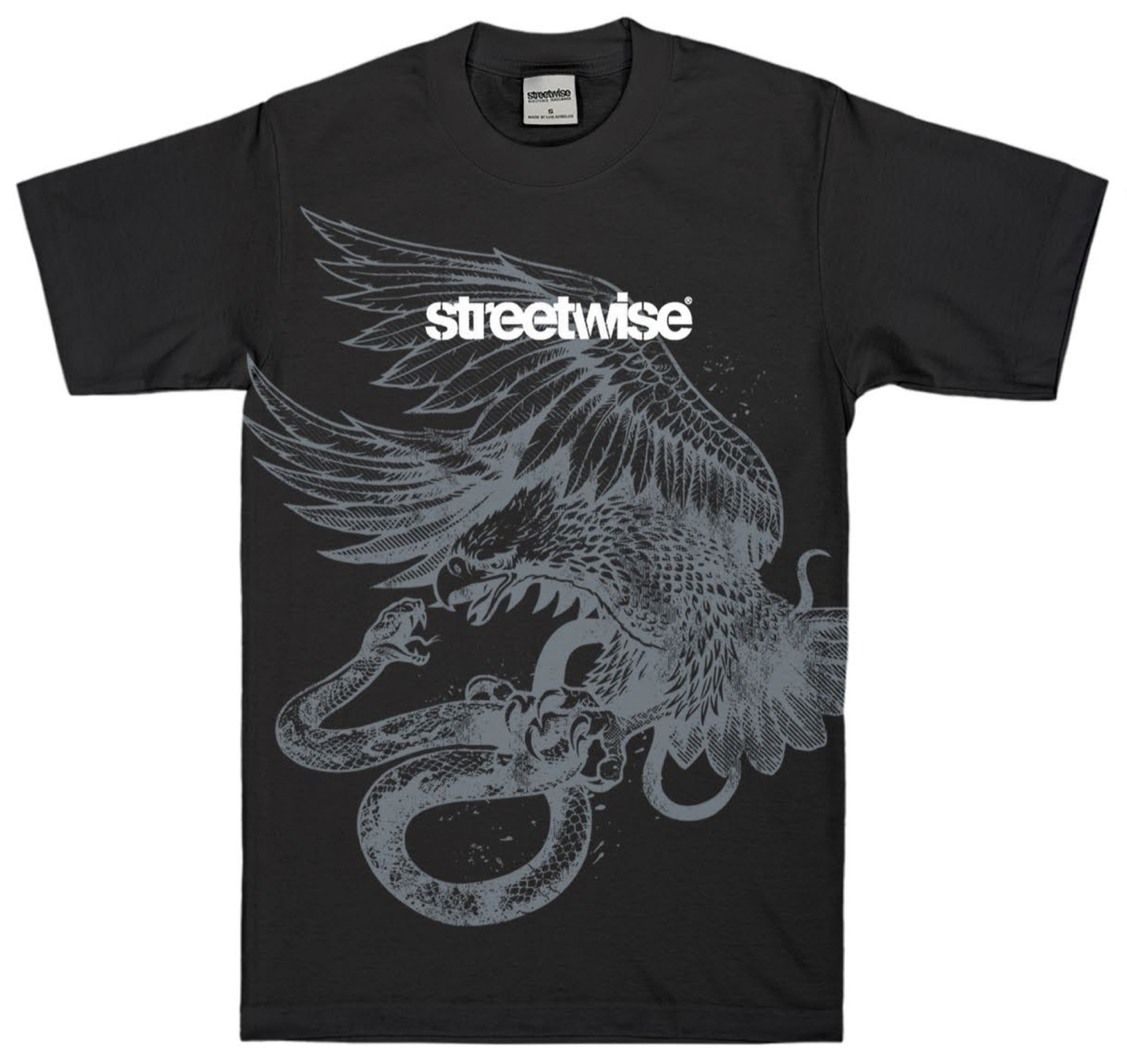 Streetwise Coat Of Arms Graphic T-Shirt Black M-L-XL-2XL-3XL-4XL-5XL