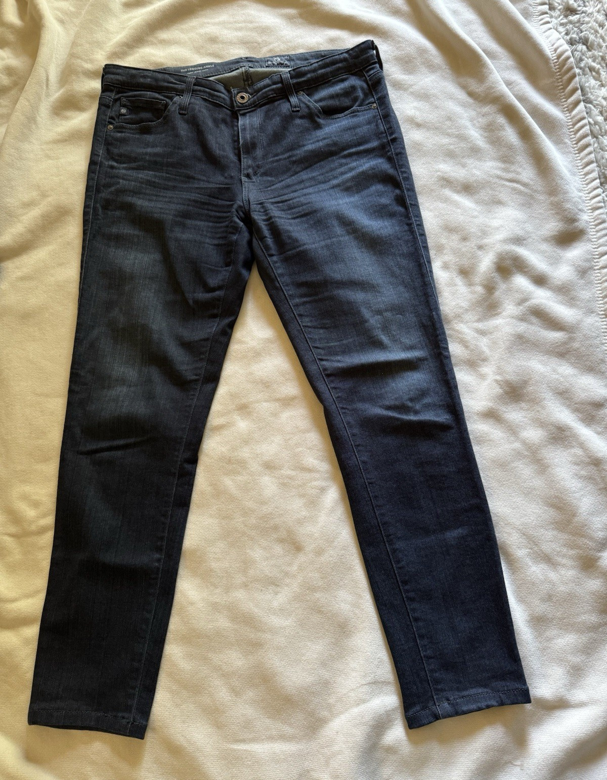 AG Adriano Goldschmied Dark Wash Skinny Jeans The Legging Ankle Stretch