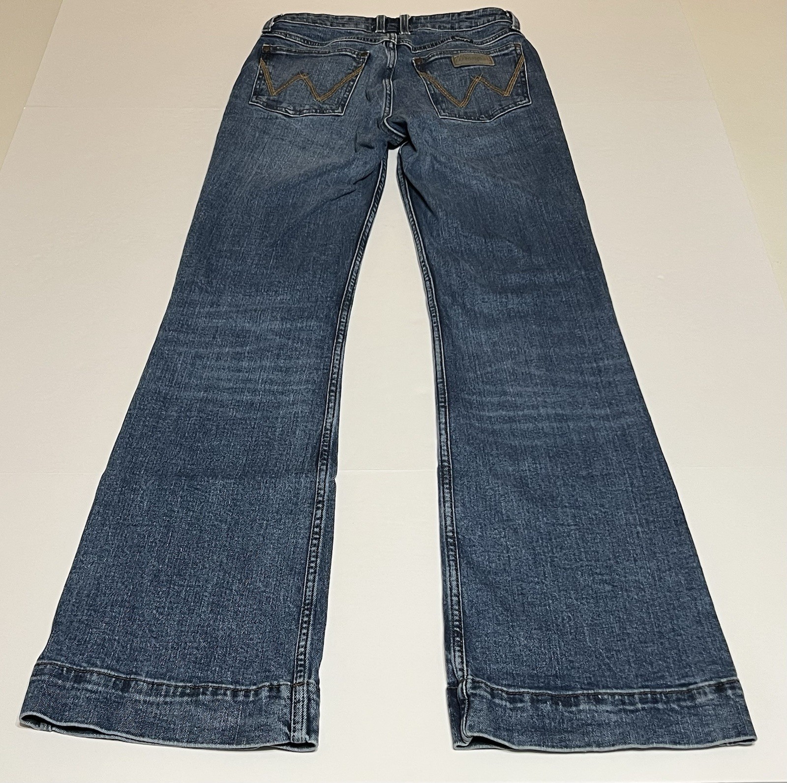 Wrangler Retro Mid Rise Trouser Jean Women’s Tag 28×34 (28×32) Blue Western