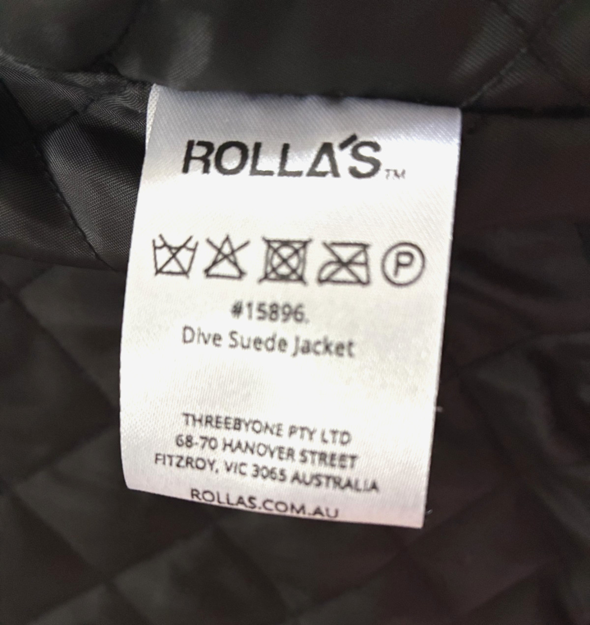 Rolla’s Black Suede Leather Moto Biker Jacket Size L Belted YKK Zip Lined