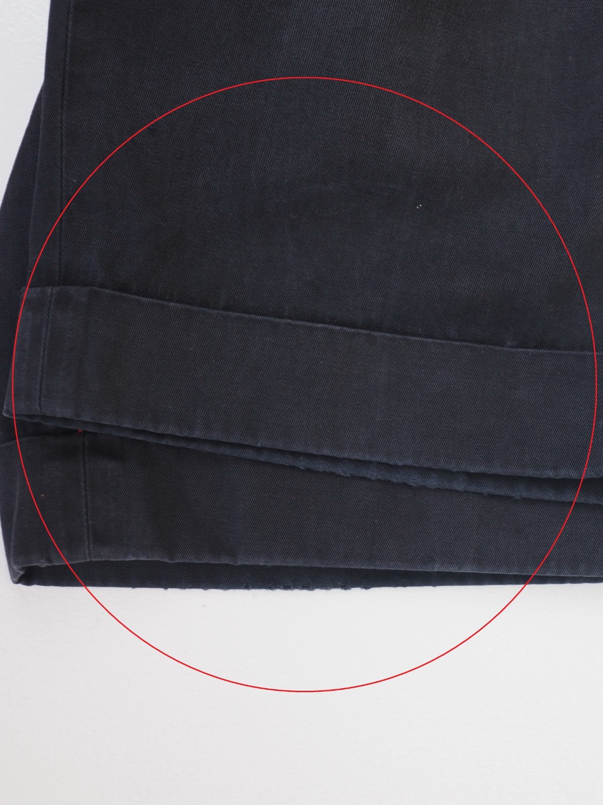 Comme des Garcons Homme Plus Men’s Dark Blue Faded Cotton Pants Trousers Size M