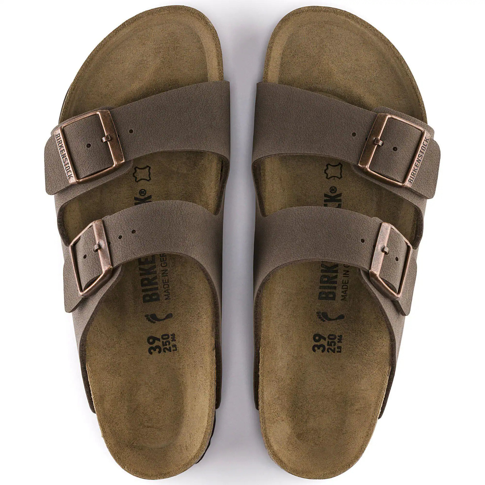 Birkenstock Arizona Soft Footbed Mocha Birko-Flor Sandals Unisex Shoes