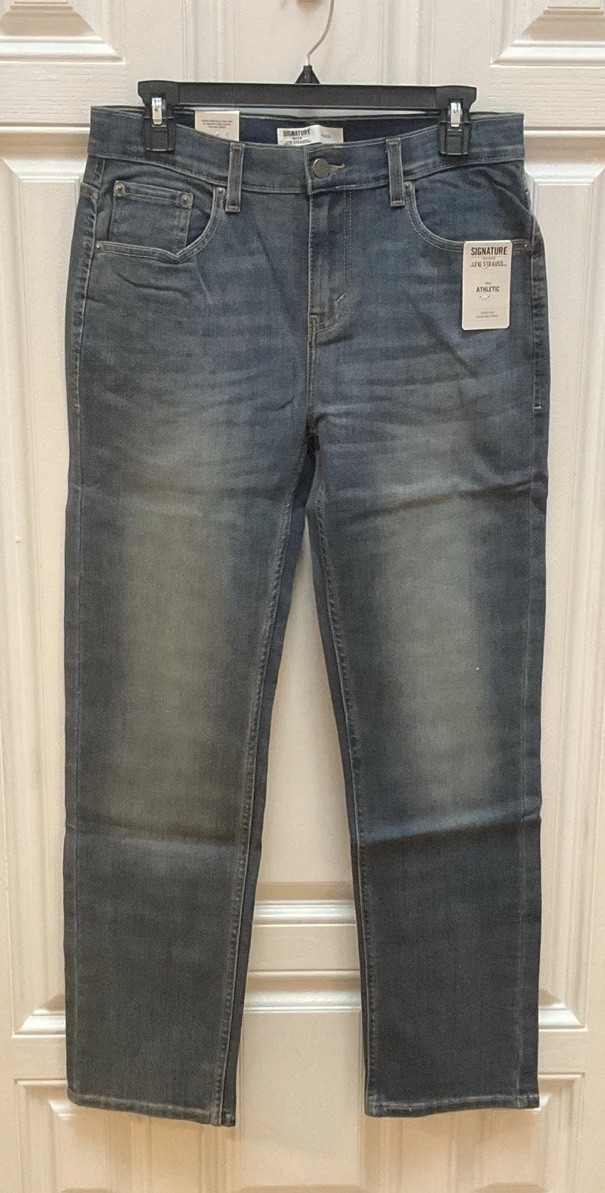 Signature by Levi Strauss & Co Gold Label Boys Athletic Fit Jeans 18 29×31 NWT