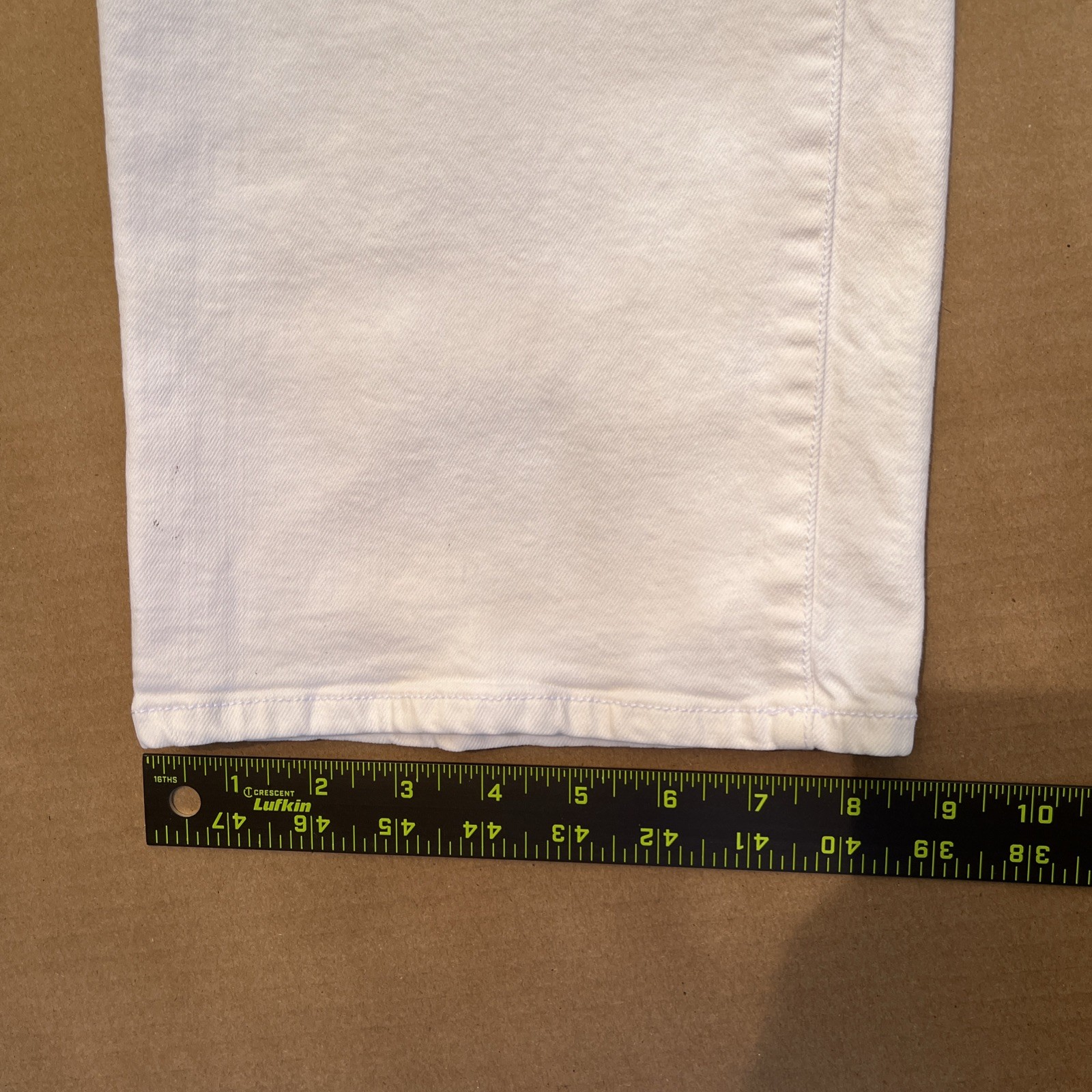 Madewell Slim Wide-Leg Crop Pants White Size 27 Button Closure Zipper Fly