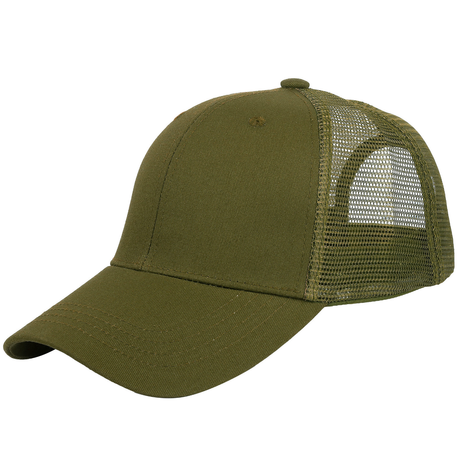Falari Trucker Hat Baseball Cap Structured Plain Design 6 Panel Adjustable Size